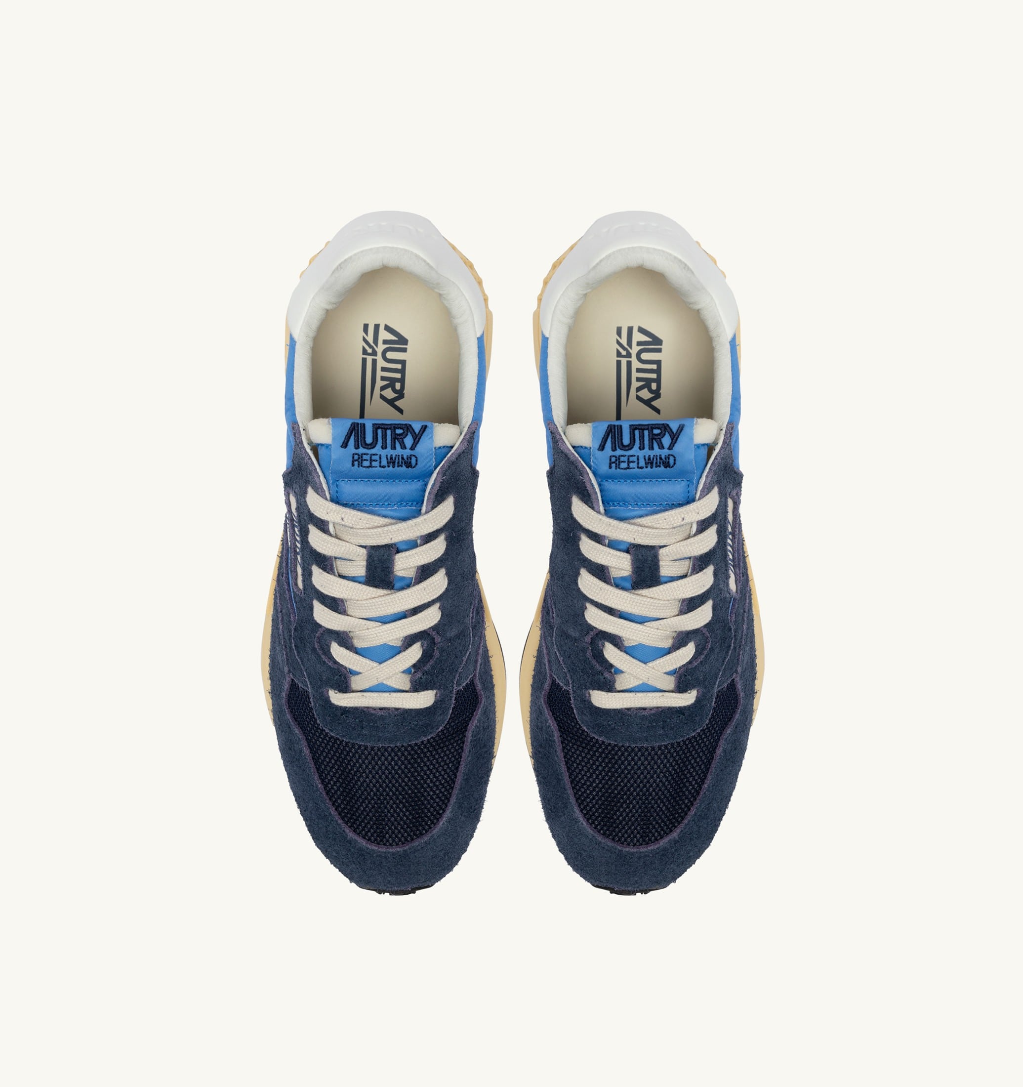 BASKETS REELWIND LOW EN NYLON ET DAIM BLUETTE ET DIGITAL BLUE