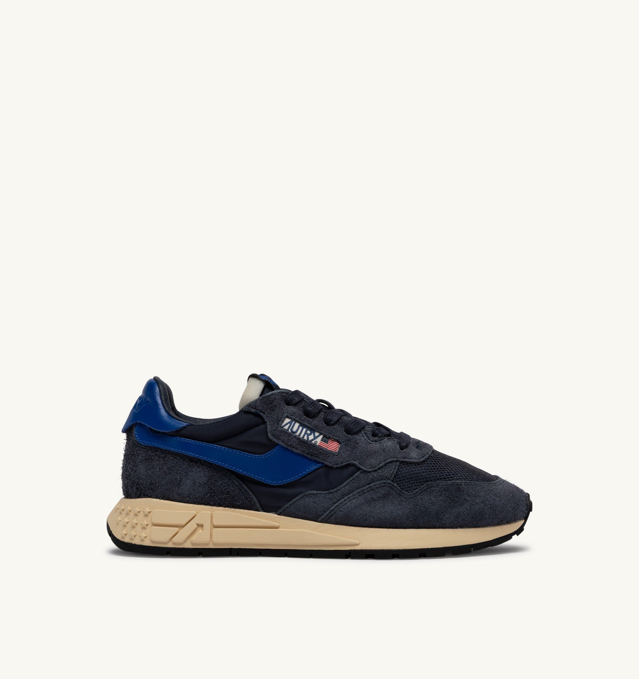 BASKETS REELWIND LOW EN NYLON ET DAIM SPACE BLUE ET LAPIS BLUE