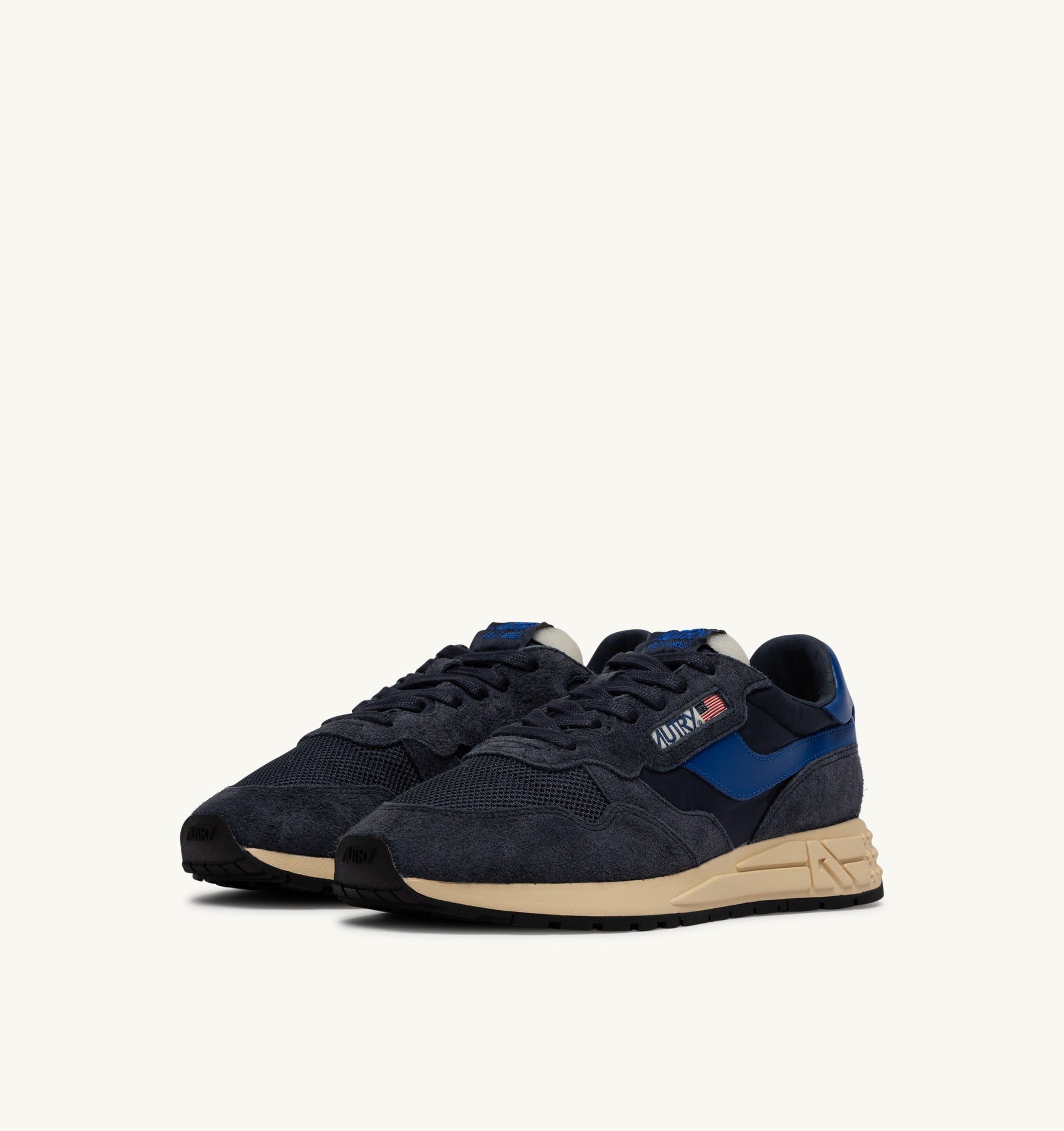 BASKETS REELWIND LOW EN NYLON ET DAIM SPACE BLUE ET LAPIS BLUE
