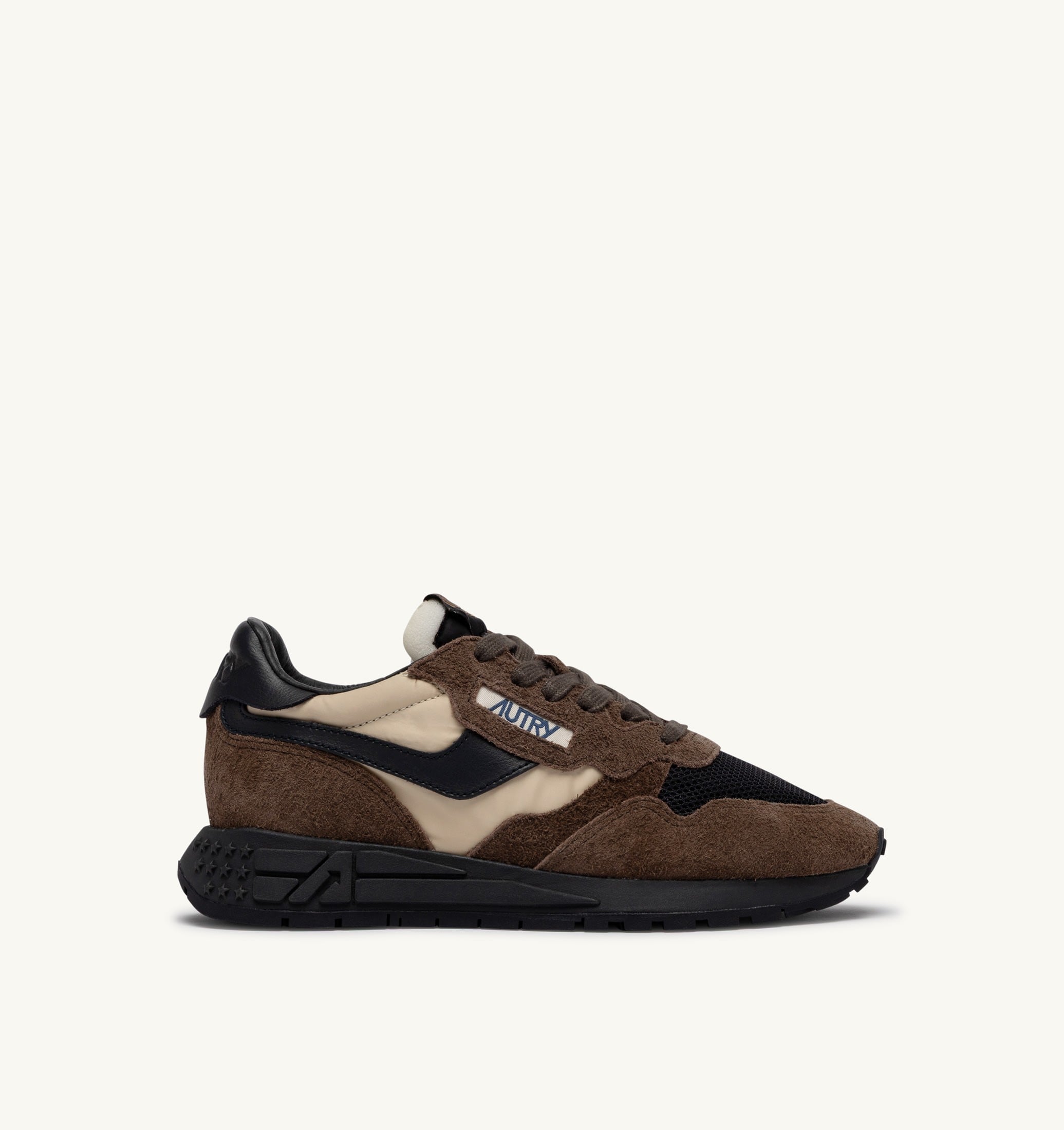 BASKETS REELWIND LOW EN DAIM ET NYLON DARK BARK PEBBLE ET PHANTOM