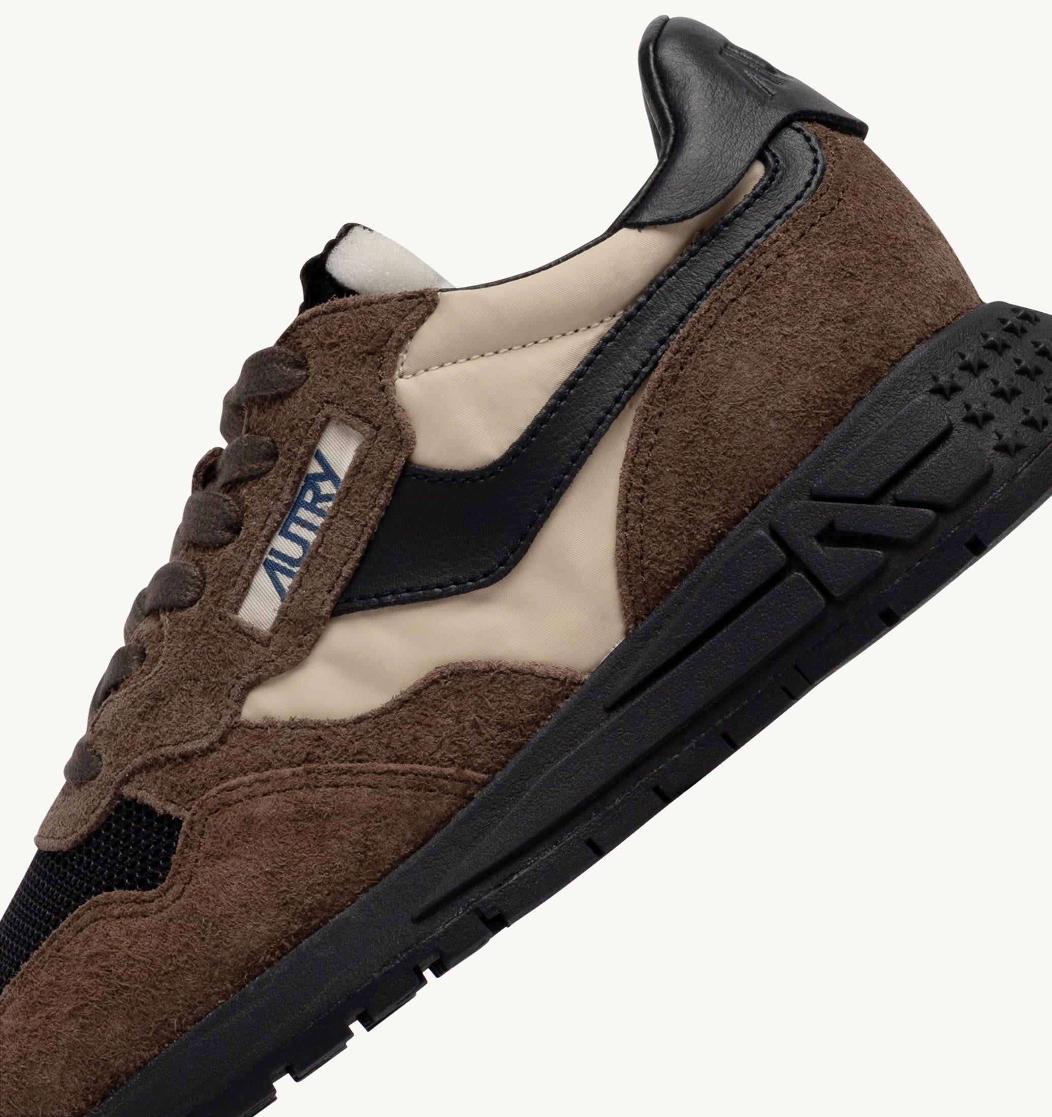 BASKETS REELWIND LOW EN DAIM ET NYLON DARK BARK PEBBLE ET PHANTOM