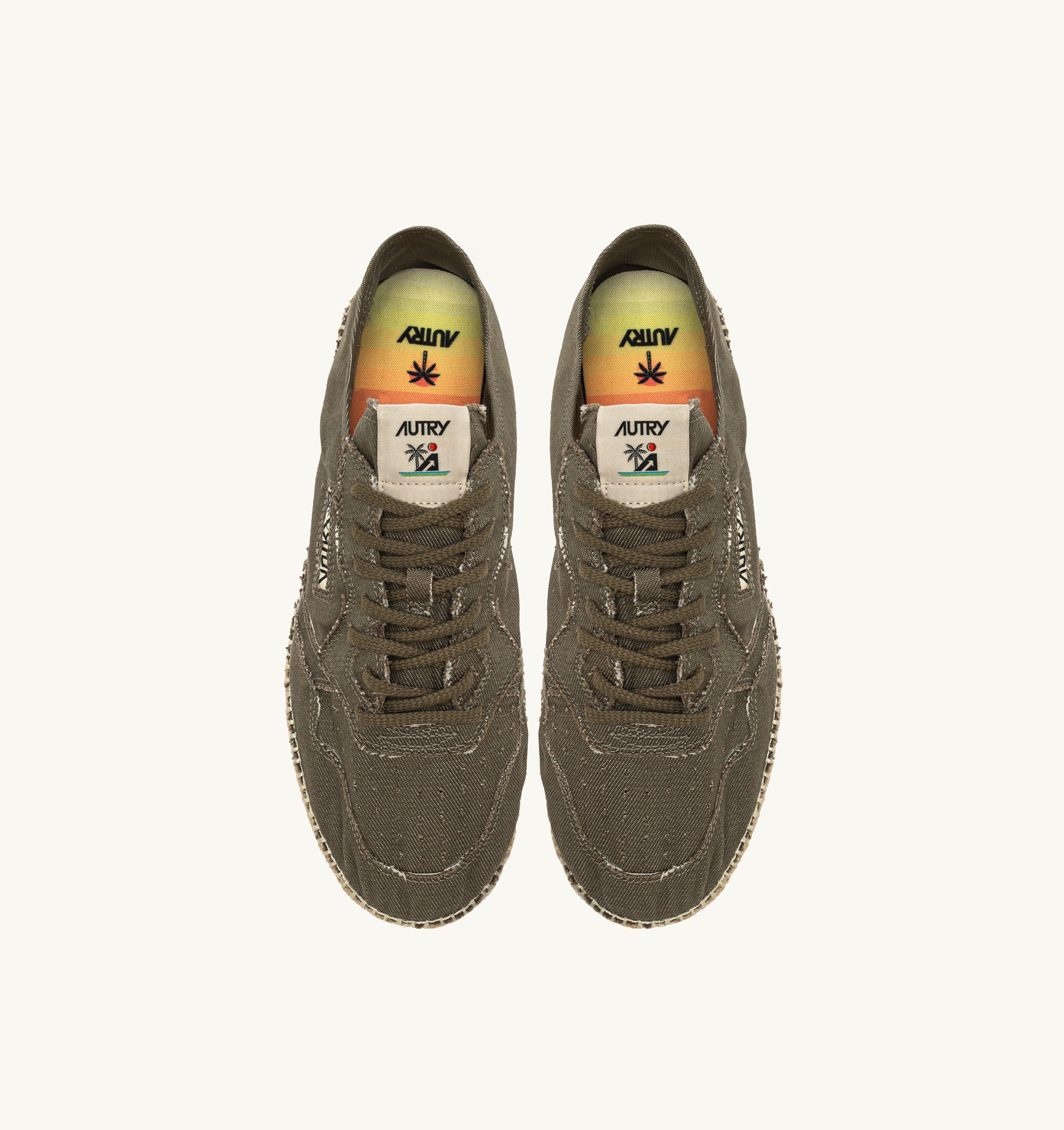 ESPADRILLES SANDY EN TOILE MILITARY