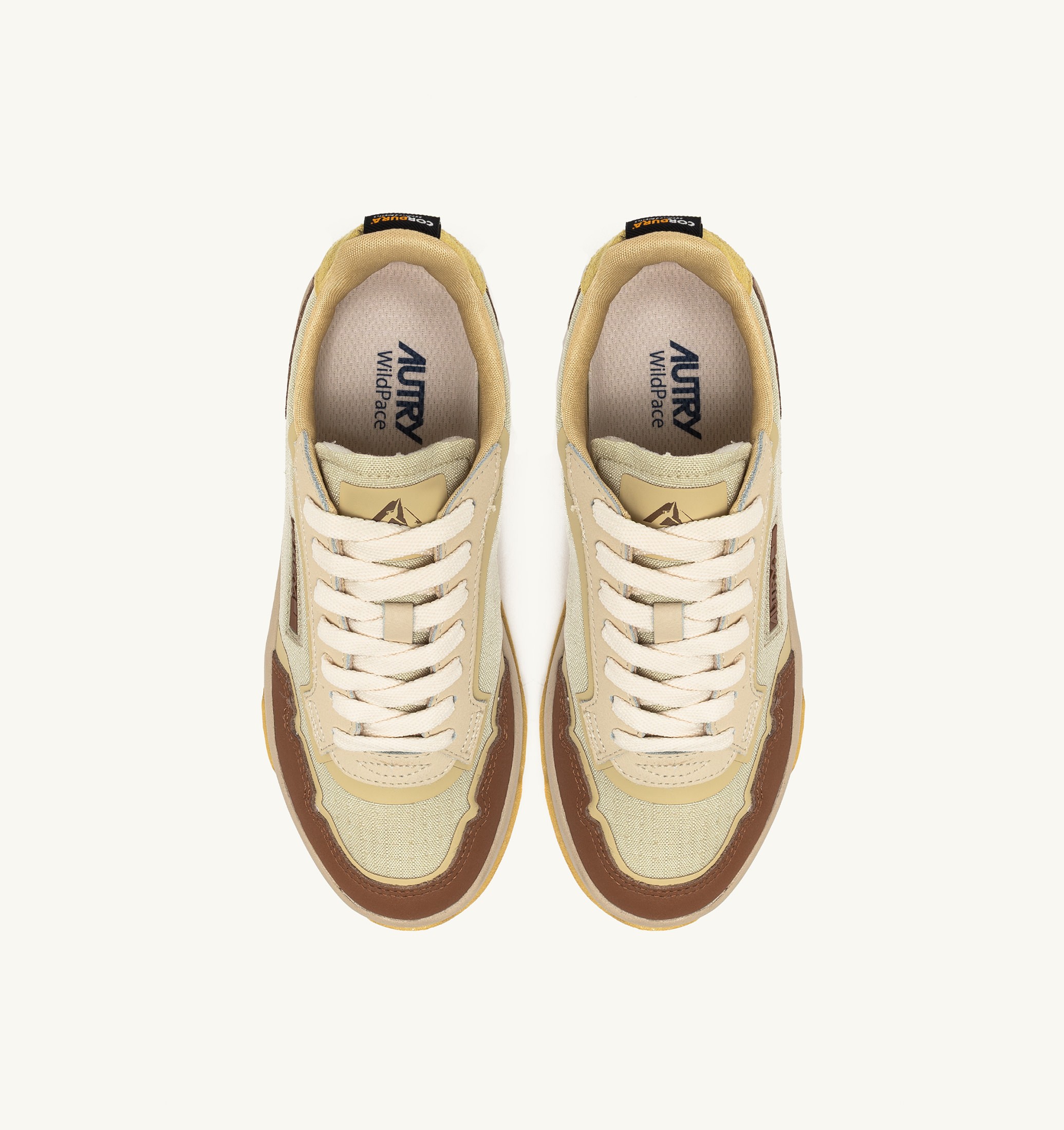 BASKETS WILDPACE LOW EN NYLON RIPSTOP ET CUIR FOG ET THRUSH