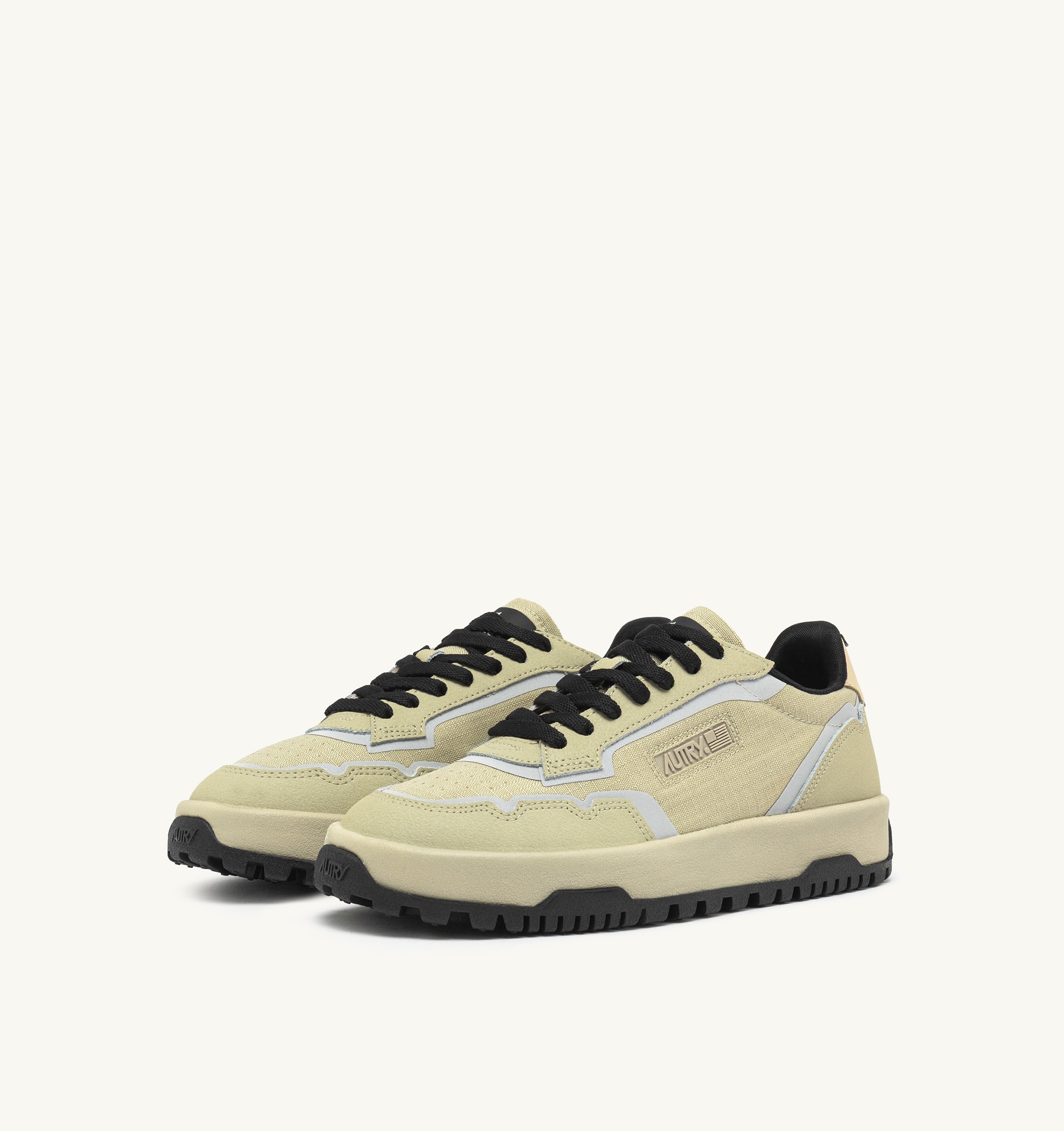 BASKETS WILDPACE LOW EN NYLON RIPSTOP ET CUIR TIDAL FOAM ET REFLEX