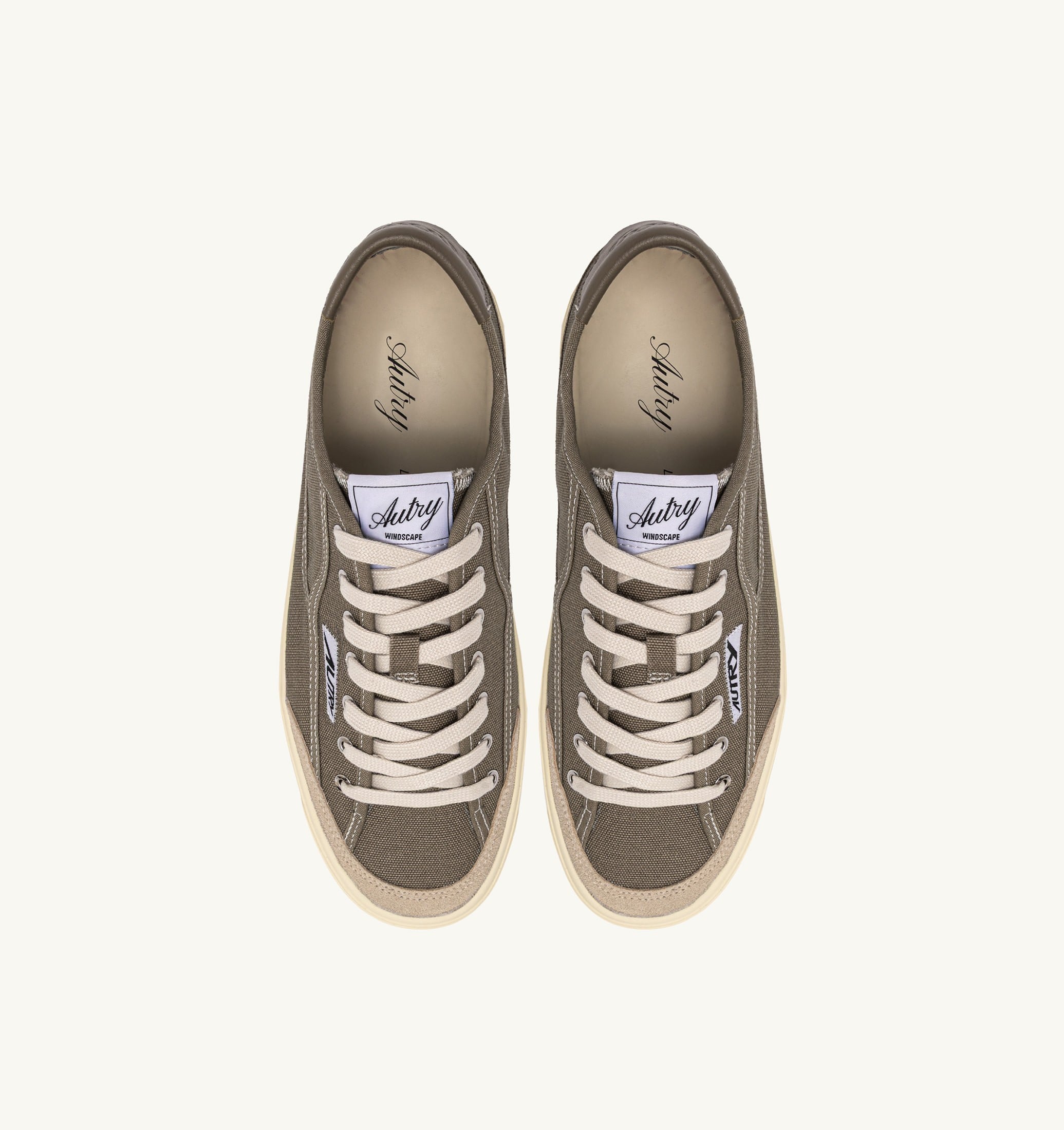 BASKETS WINDSCAPE LOW EN TOILE MILITARY