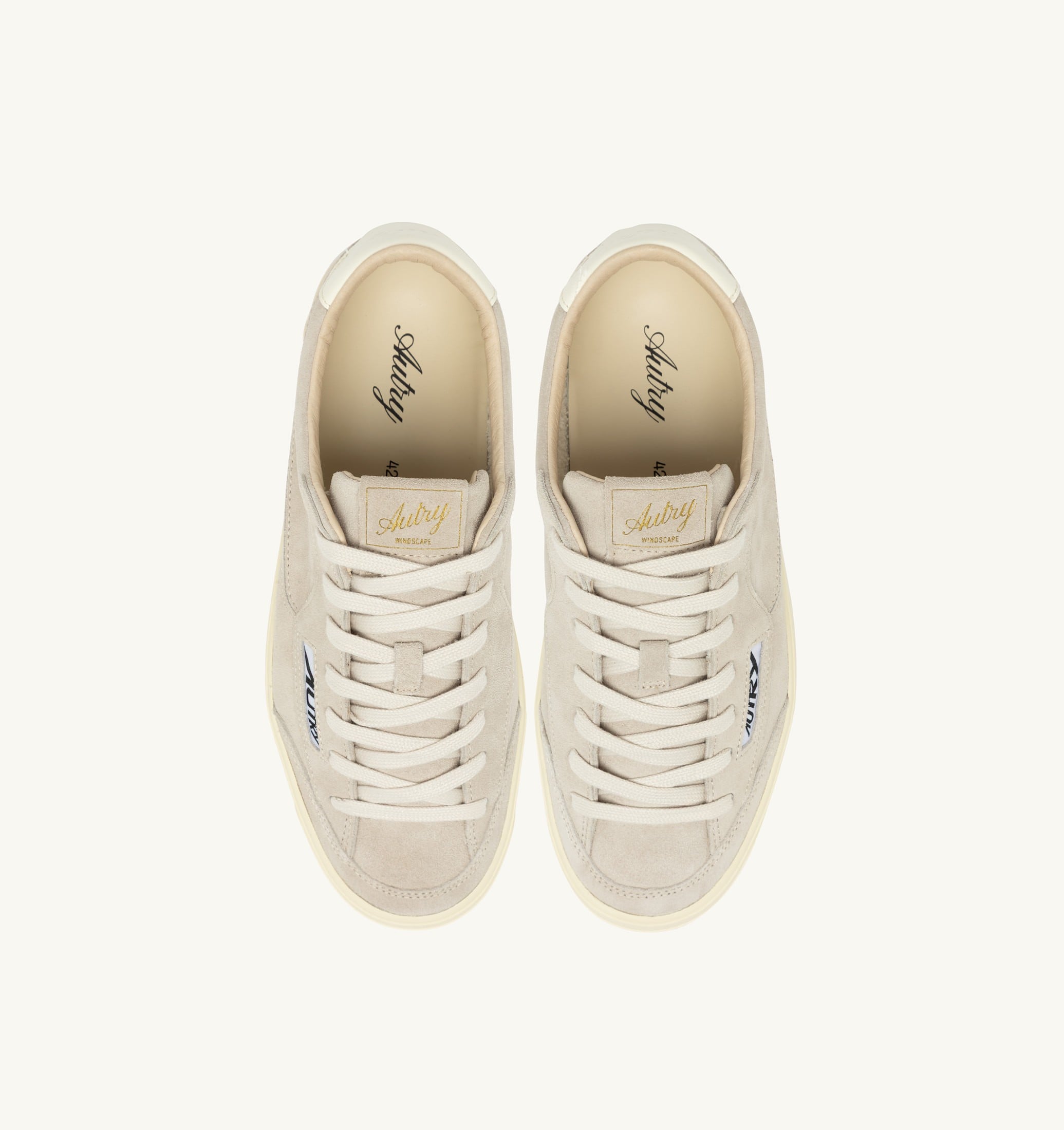 BASKETS WINDSCAPE LOW EN DAIM ROCK ET MARSHMALLOW